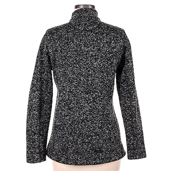 CALVIN KLEIN • Women’s Black Grey Fleece Zip Up Jacket - Picture 2 of 6